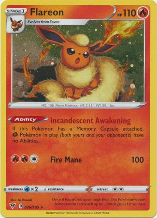 Flareon - 026/185 - Alternate Holo - Promo available at 401 Games Canada