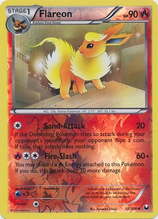 Flareon - 12/108 - Uncommon - Reverse Holo available at 401 Games Canada
