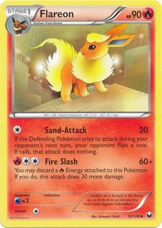 Flareon - 12/108 - Uncommon available at 401 Games Canada