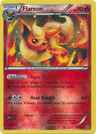 Flareon - 13/98 - Uncommon - Reverse Holo available at 401 Games Canada