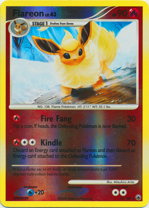 Flareon - 19/100 - Rare - Reverse Holo available at 401 Games Canada