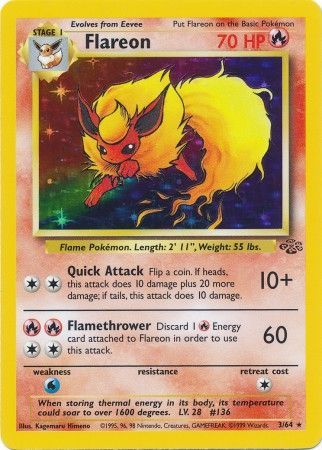 Flareon - 3/64 - Holo - Unlimited available at 401 Games Canada