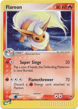 Flareon - 5/100 - Holo Rare available at 401 Games Canada