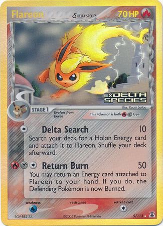 Flareon - 5/113 - Holo Rare - Reverse Holo available at 401 Games Canada
