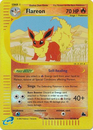 Flareon - 8/144 - Rare - Reverse Holo available at 401 Games Canada