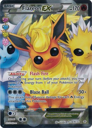 Flareon EX - RC28/RC32 - Full Art Ultra Rare available at 401 Games Canada