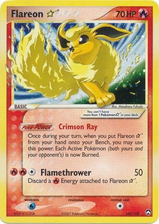 Flareon Gold Star - 100/108 - Ultra Rare available at 401 Games Canada