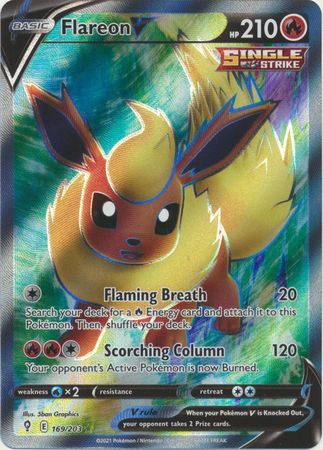 Flareon V - 169/203 - Full Art Ultra Rare available at 401 Games Canada