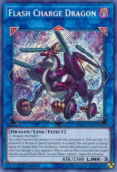 Flash Charge Dragon - BLRR-EN045 - Secret Rare - 1st Edition available at 401 Games Canada