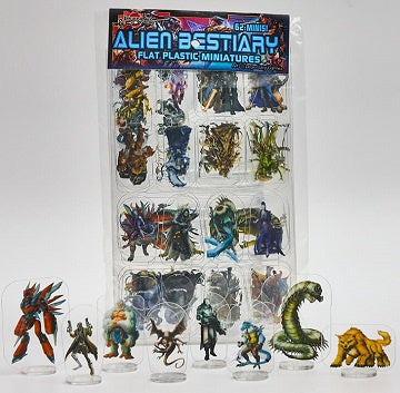 Flat Plastic Miniatures - Legendary Alien Bestiary available at 401 Games Canada