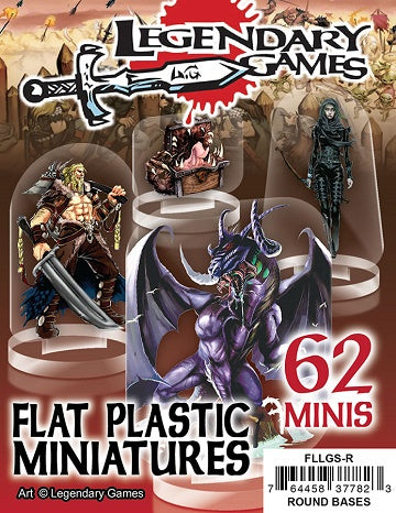 Flat Plastic Miniatures - Legendary Games Sampler available at 401 Games Canada