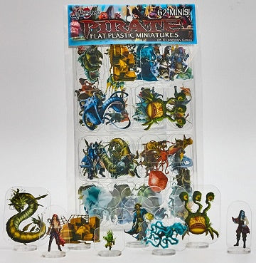 Flat Plastic Miniatures - Legendary Pirates available at 401 Games Canada