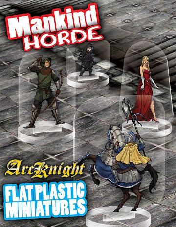 Flat Plastic Miniatures - Mankind Horde available at 401 Games Canada