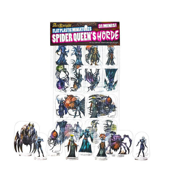 Flat Plastic Miniatures - Spider Queen's Horde available at 401 Games Canada