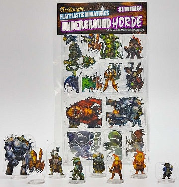 Flat Plastic Miniatures - Underground Horde available at 401 Games Canada