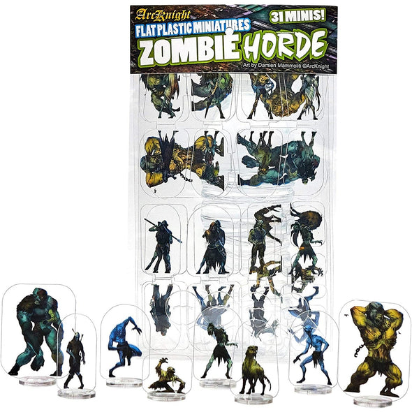 Flat Plastic Miniatures - Zombies Horde available at 401 Games Canada