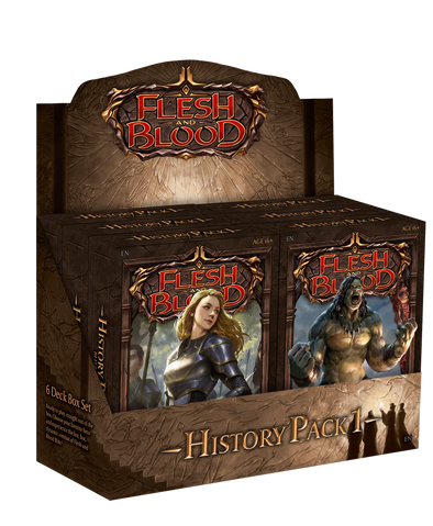 Flesh and Blood - History Pack 1 - Blitz Deck Display available at 401 Games Canada