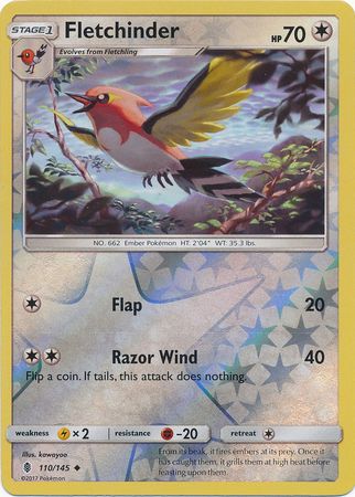 Fletchinder - 110/145 - Uncommon - Reverse Holo available at 401 Games Canada