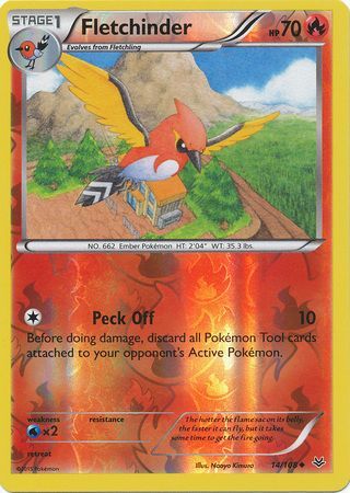 Fletchinder - 14/108 - Uncommon - Reverse Holo available at 401 Games Canada