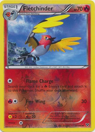 Fletchinder - 27/146 - Uncommon - Reverse Holo available at 401 Games Canada