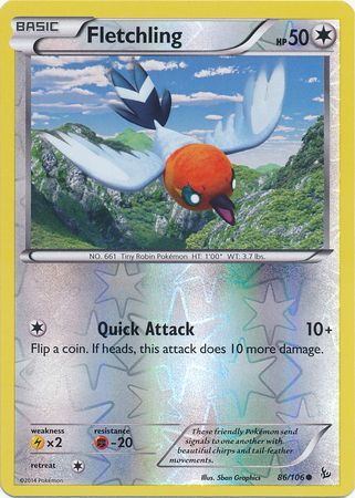 Fletchling - 86/106 - Common - Reverse Holo available at 401 Games Canada