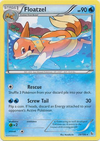 Floatzel - 29/106 - Rare available at 401 Games Canada