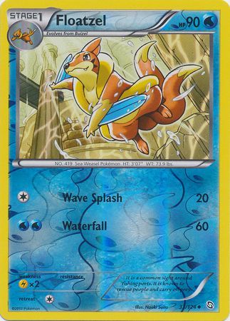 Floatzel - 33/124 - Uncommon - Reverse Holo available at 401 Games Canada
