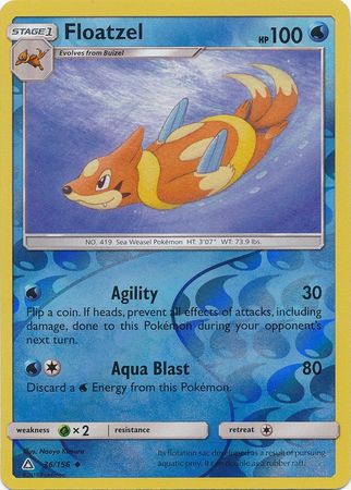 Floatzel - 36/156 - Uncommon - Reverse Holo available at 401 Games Canada