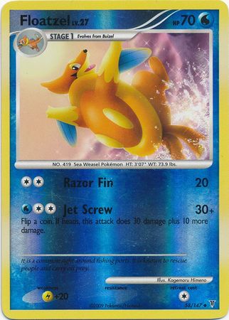 Floatzel - 58/147 - Uncommon - Reverse Holo available at 401 Games Canada