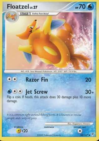 Floatzel - 58/147 - Uncommon available at 401 Games Canada