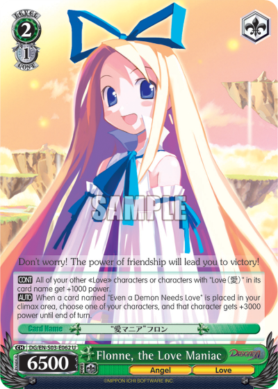 Flonne, the Love Maniac - DG/EN-S03-E062 - Uncommon available at 401 Games Canada