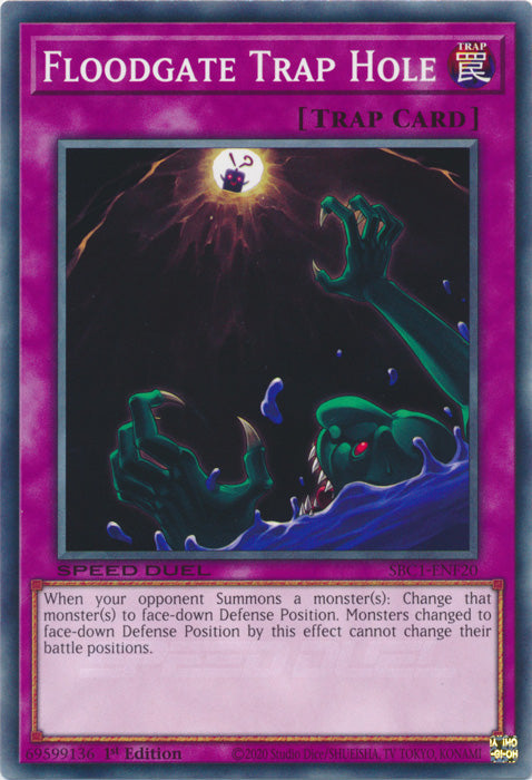 Floodgate Trap Hole - SBC1-ENF20 - Common - 1st Edition available at 401 Games Canada