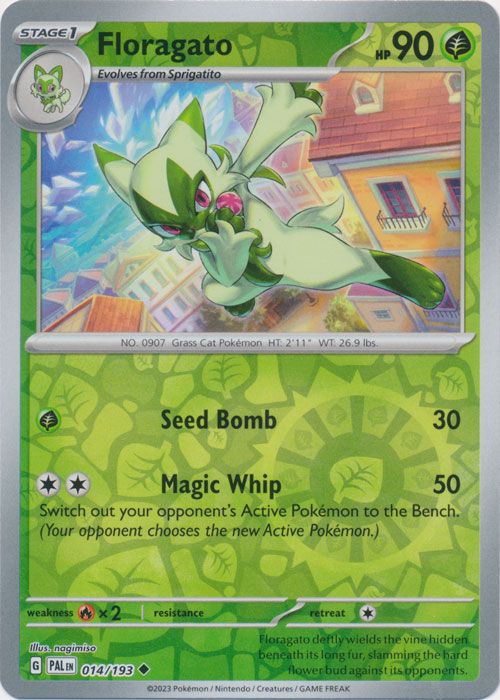 Floragato - 014/193 - Uncommon - Reverse Holo available at 401 Games Canada