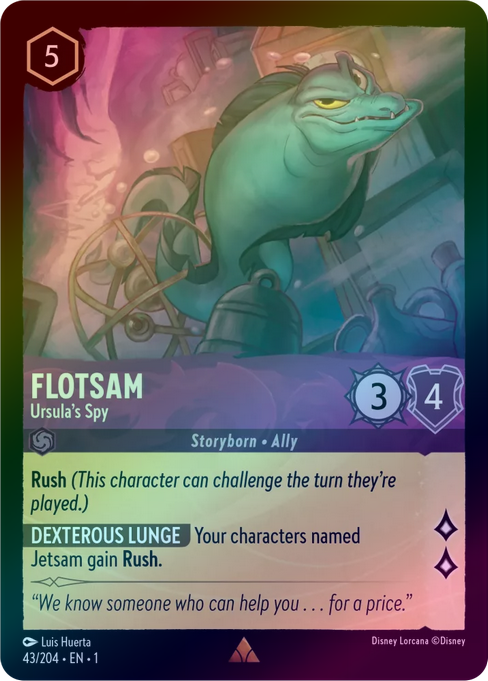 Flotsam (Ursula's Spy) - 43/204 - Rare (Foil) available at 401 Games Canada