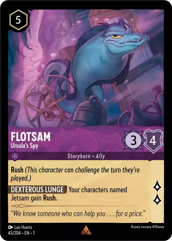 Flotsam (Ursula's Spy) - 43/204 - Rare available at 401 Games Canada