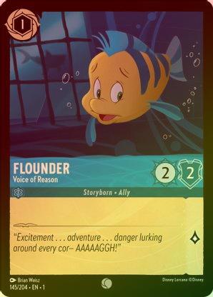 Flounder (Voice of Reason) - 145/204 - Common (Foil) available at 401 Games Canada