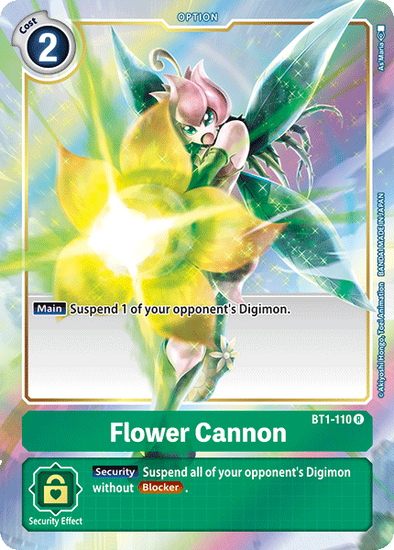 Flower Cannon (Alternate Art) - BT1-110 - Rare available at 401 Games Canada