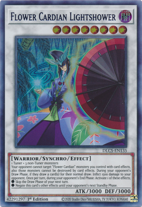 Flower Cardian Lightshower (Blue) - DLCS-EN135 - Ultra Rare - 1st Edition available at 401 Games Canada