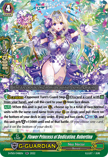 Flower Princess of Dedication, Robertina - D-PS01/048 - Double Rare available at 401 Games Canada