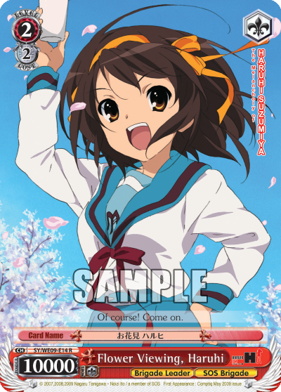 Flower Viewing, Haruhi - SY-WE09-E14 - Rare (Foil) available at 401 Games Canada