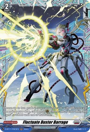 Fluctuate Buster Barrage - D-BT11/FR23EN - Frame Rare available at 401 Games Canada