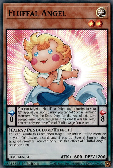 Fluffal Angel - TOCH-EN020 - Super Rare - 1st Edition available at 401 Games Canada