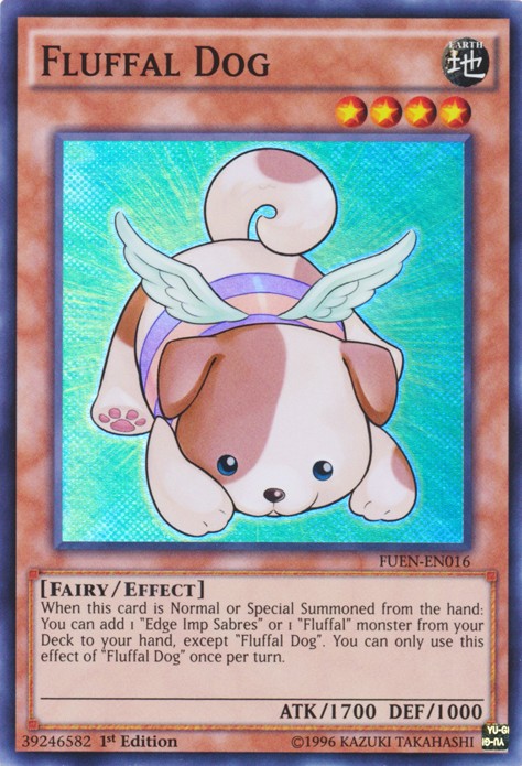 Fluffal Dog - FUEN-EN016 - Super Rare - 1st Edition available at 401 Games Canada