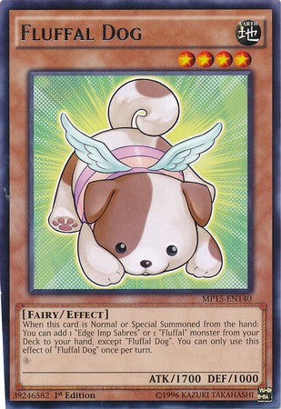 Fluffal Dog - MP15-EN140 - Rare - 1st Edition available at 401 Games Canada