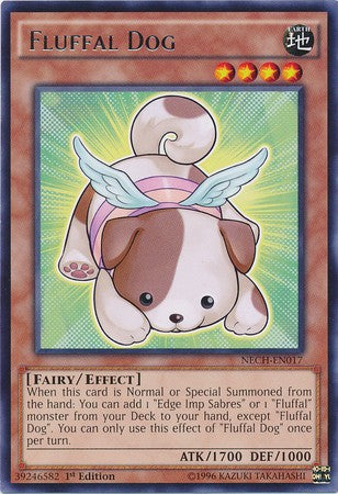 Fluffal Dog - NECH-EN017 - Rare - 1st Edition available at 401 Games Canada