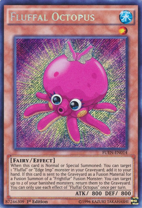 Fluffal Octopus - FUEN-EN014 - Secret Rare - 1st Edition available at 401 Games Canada