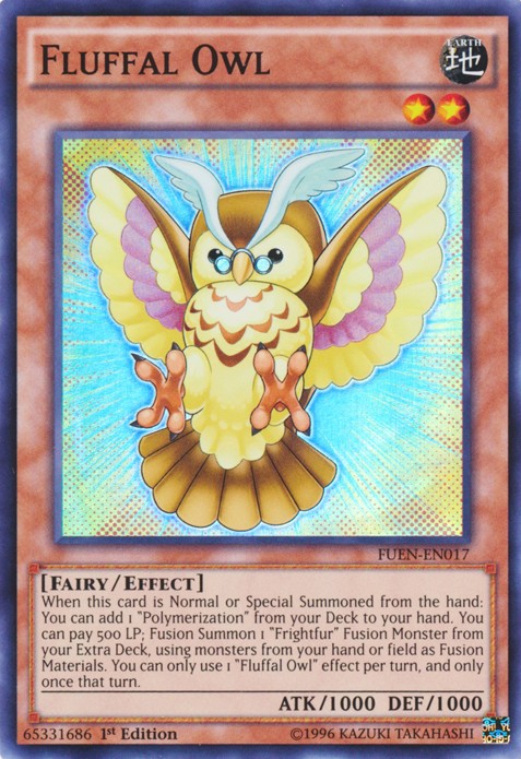 Fluffal Owl - FUEN-EN017 - Super Rare - 1st Edition available at 401 Games Canada