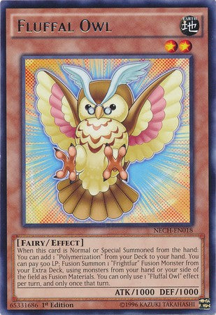 Fluffal Owl - NECH-EN018 - Rare - 1st Edition available at 401 Games Canada