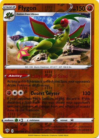 Flygon - 091/189 - Rare - Reverse Holo available at 401 Games Canada