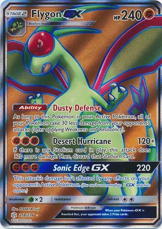 Flygon GX - 218/236 - Full Art Ultra Rare available at 401 Games Canada